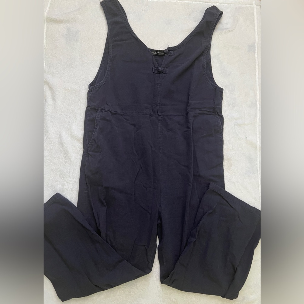 Women's Navy Jumpsuit